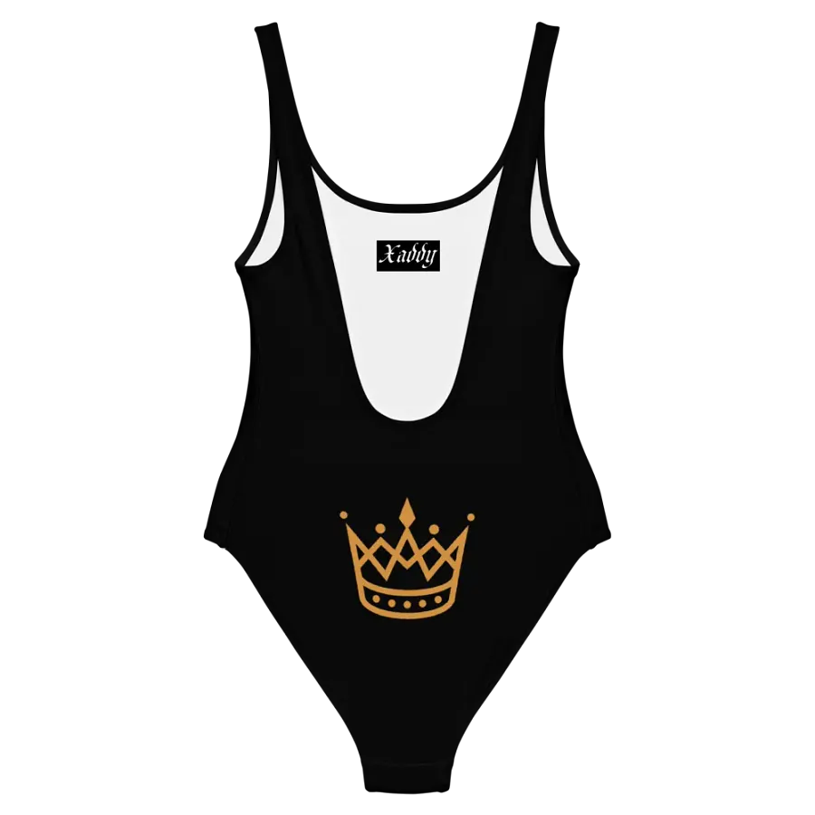Black and White Logo One Piece Swimsuit - Crown Simple product image (6)