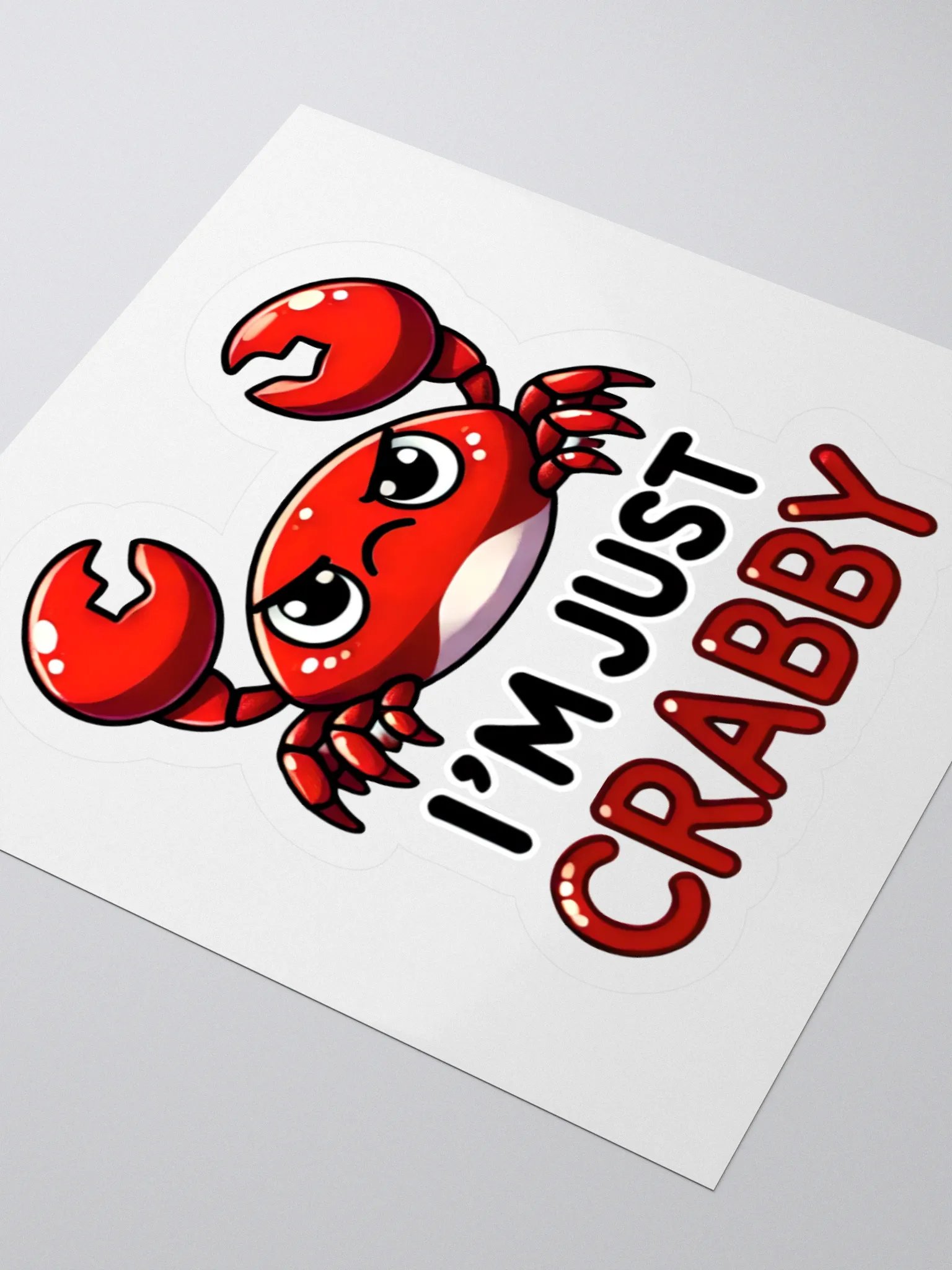 I’m Just Crabby Sticker product image (7)
