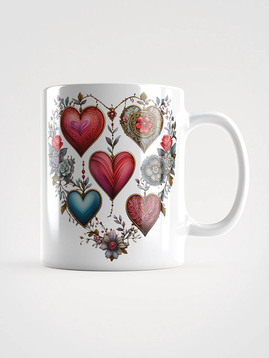 Vintage Valentine’s Day Hearts Coffee Mug product image (1)
