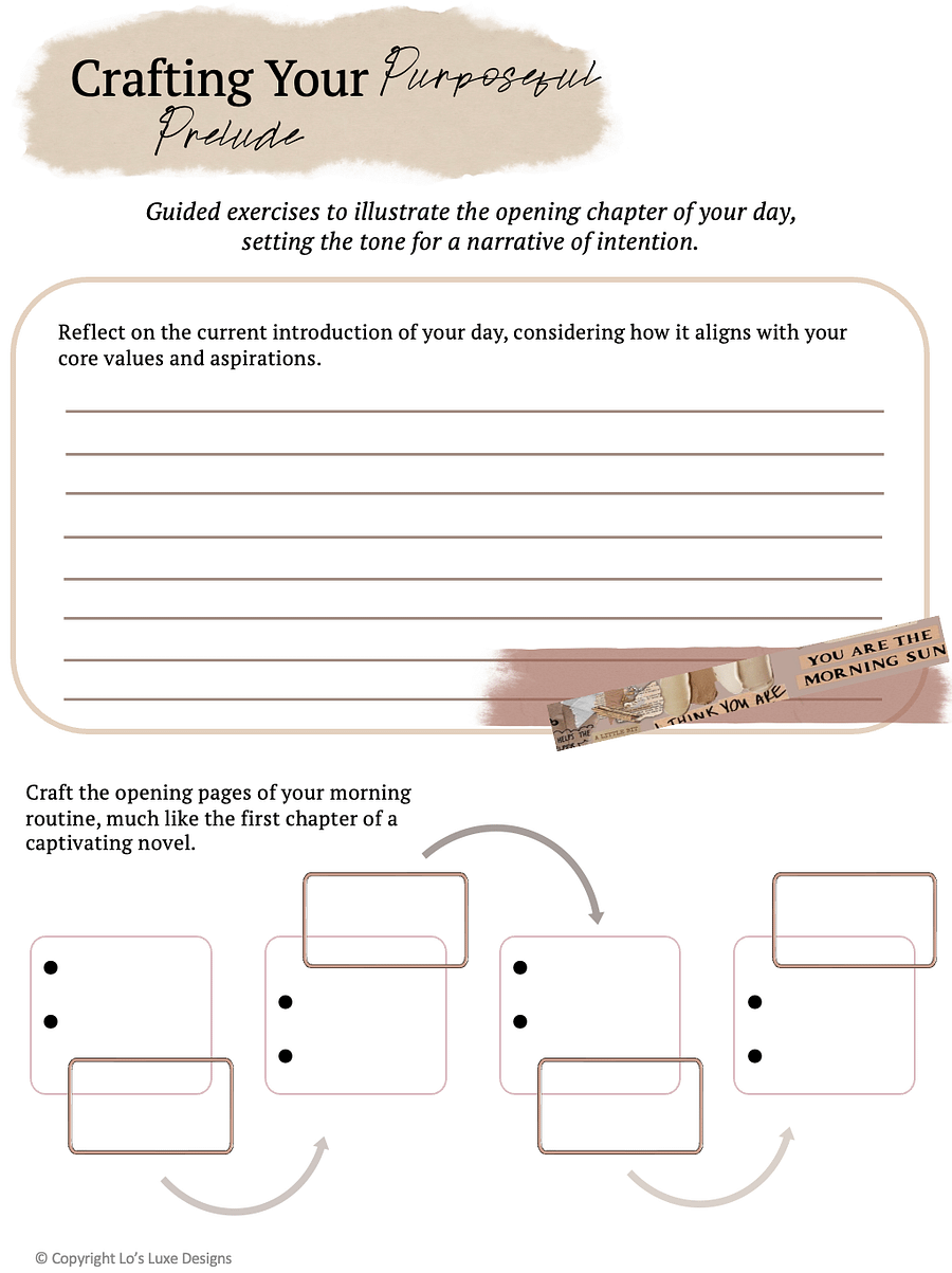 Flourish and Balance: Personal Development Journal - Printable product image (4)