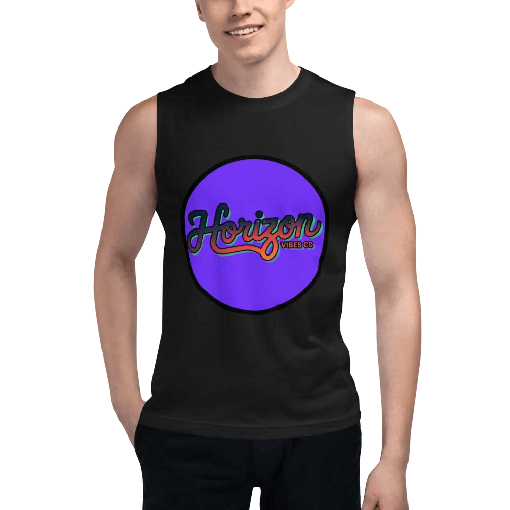 Gradient Script Muscle Tank - Horizon Vibes Co product image (5)