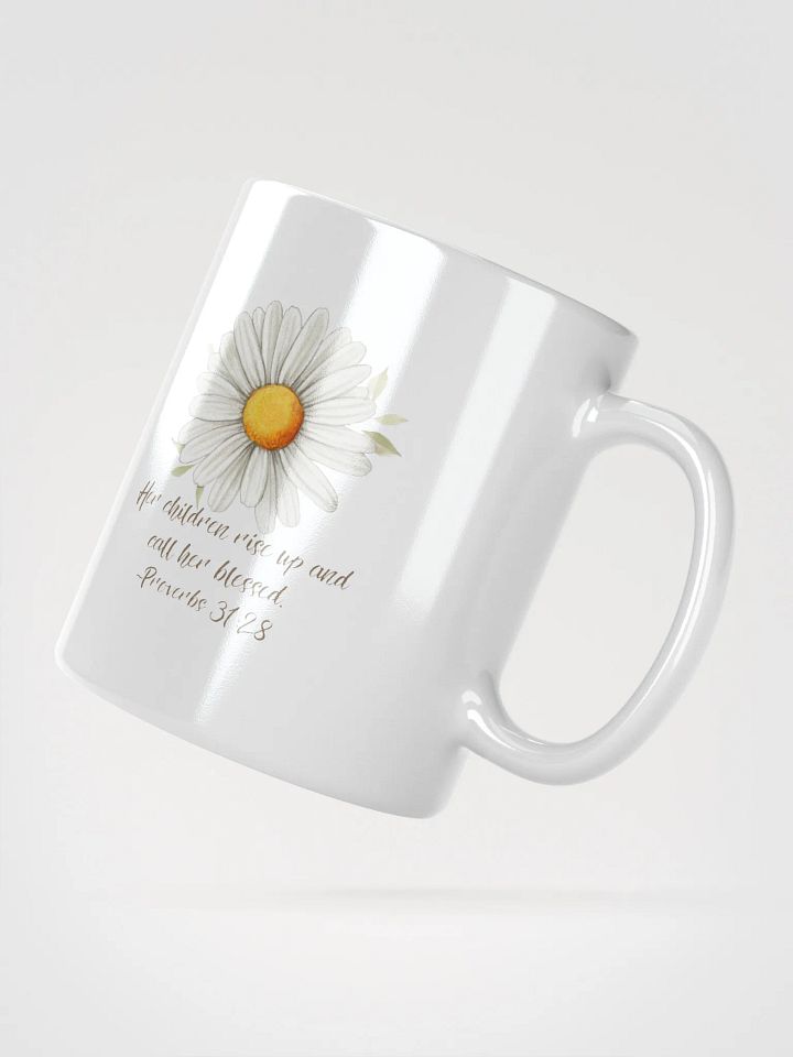 Blessed Mom White Glossy Mug product image (6)