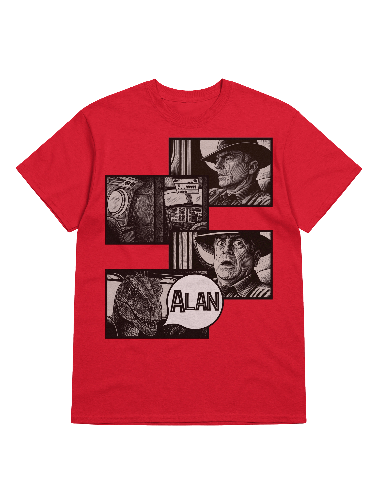 Jurassic Park III inspired Alan Scene Tee product image (5)