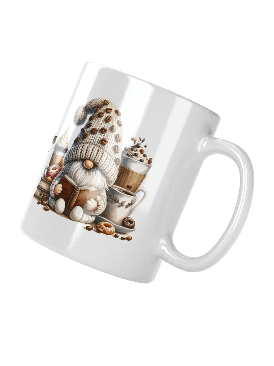 Gnome Books Coffee Donuts Ceramic Mug product image (2)