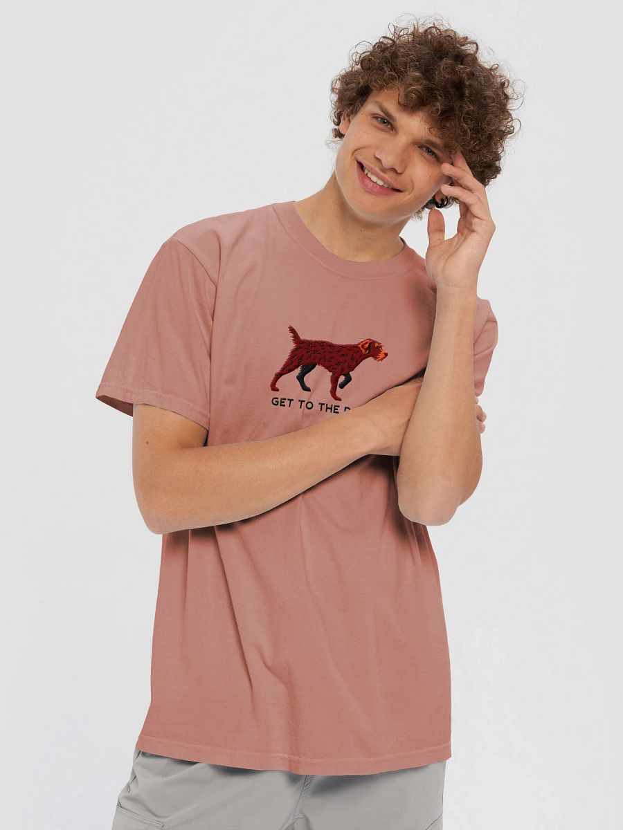 Get to the Point T-Shirt(Embroidered) of a Wirehaired Pointing Griffon(Liver) product image (21)
