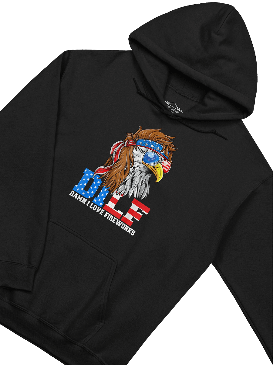 DILF Damn I Love Fireworks Eagle Funny Patriotic 4th Of July Hoodie product image (3)