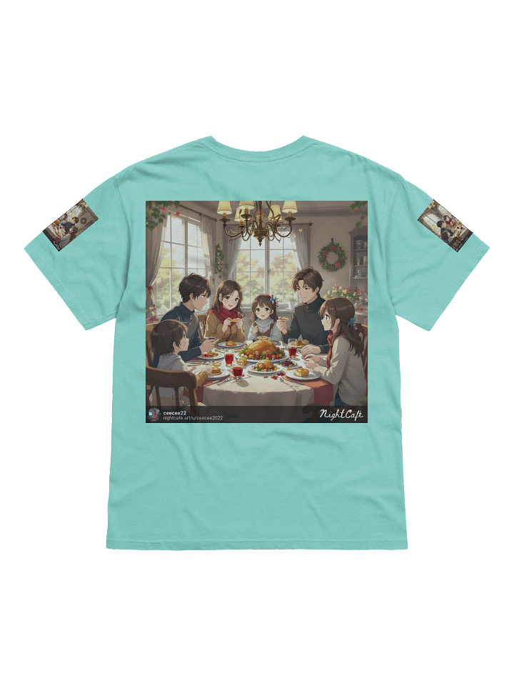 Festive Family Feast Cotton T-Shirt product image (2)