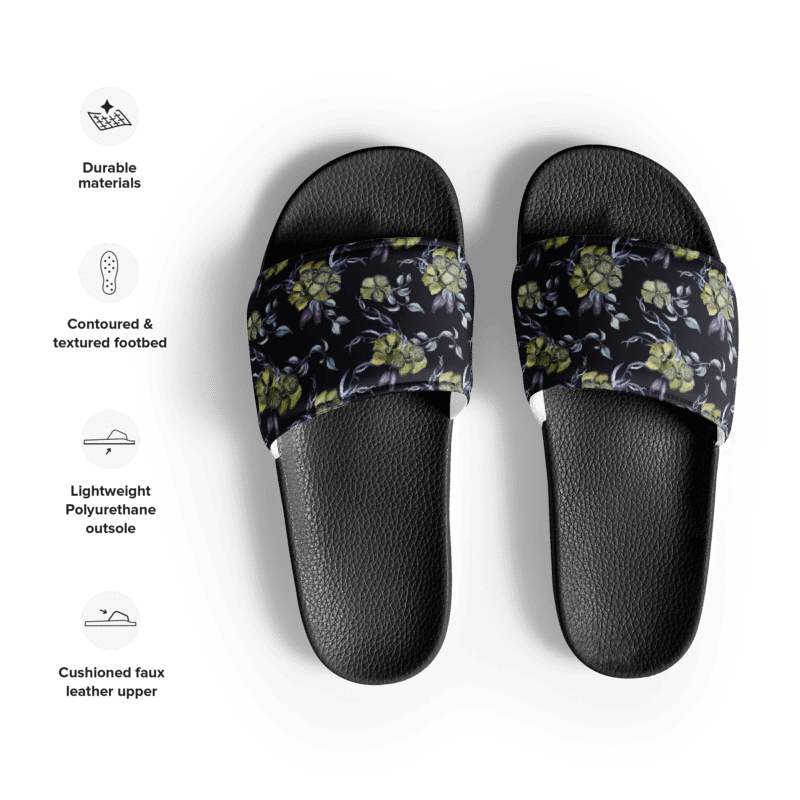 Gothic Flower | Men's Slides product image (2)