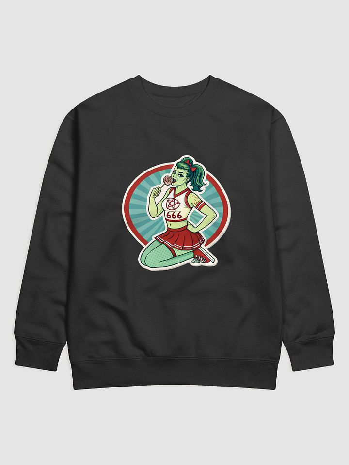 Zombie Satanic Cheerleader pinup girl Sweatshirt product image (1)