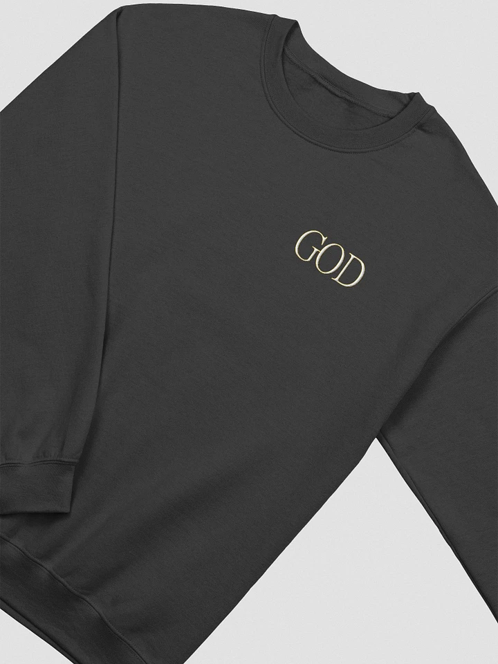 Good Vs Evil - God's In My Heart - Gildan Classic Crewneck Sweatshirt (EMBROIDED) product image (1)