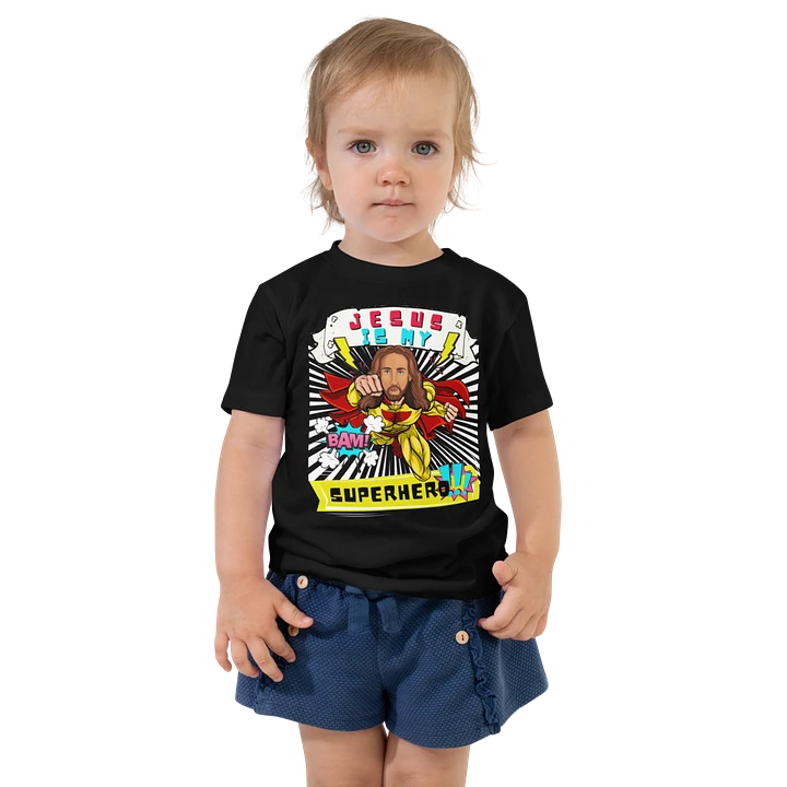 Jesus Is My Superhero-Funny Christian Comic For Toddler T-Shirt product image (2)