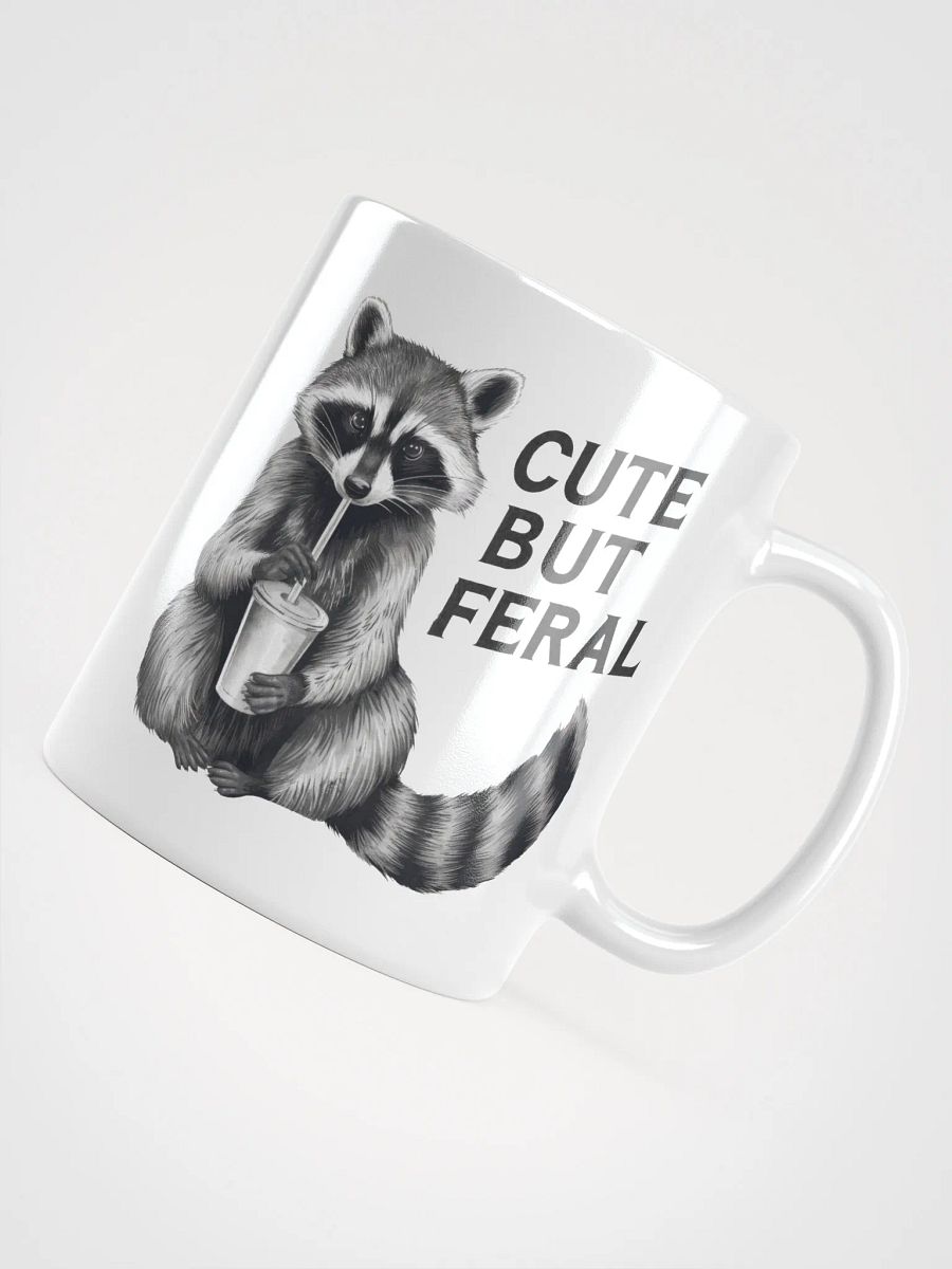 Cute But Feral Raccoon Mug product image (10)