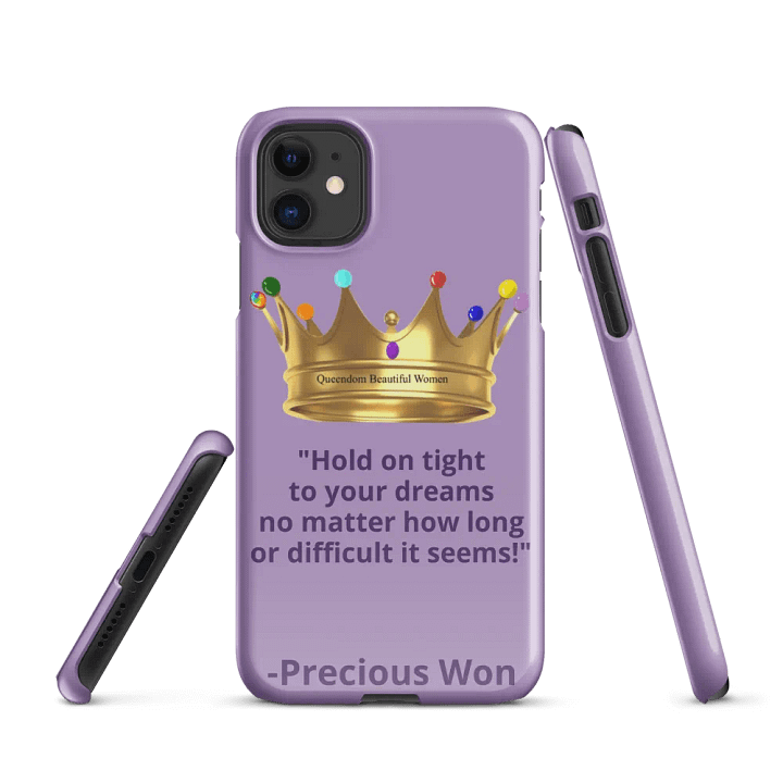 Queendom Beautiful Women iPhone® Snap Case (Lavender/Alexandrite) product image (1)