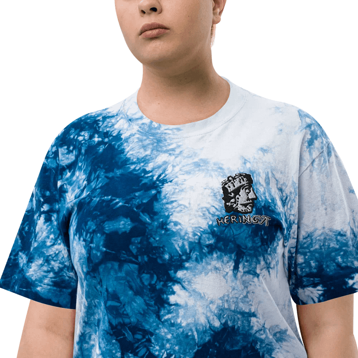 EMBROIDERED HERINGA LOGO SHAKA WEAR OVERSIZED TIE-DYE T-SHIRT product image (1)