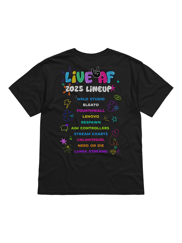 LiveAF 2025 T-Shirt product image (2)