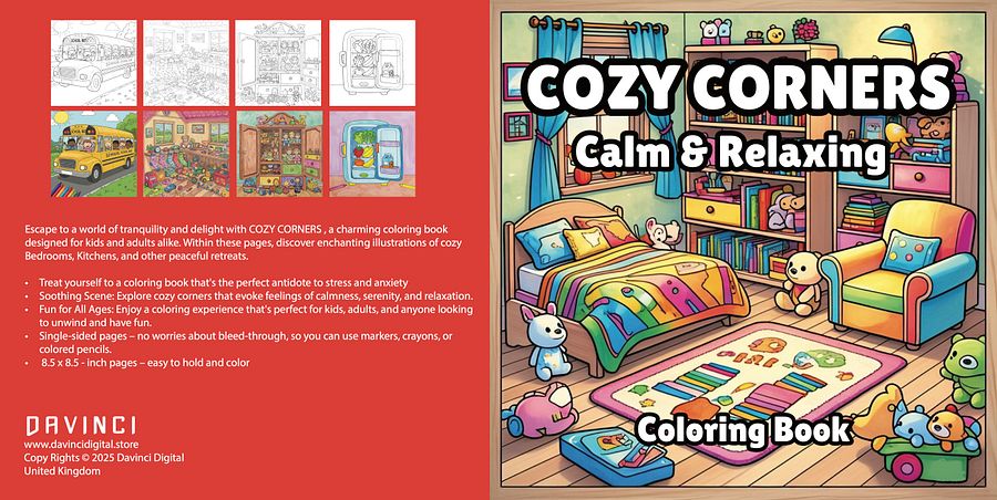 Cozy Corners Coloring Book product image (3)