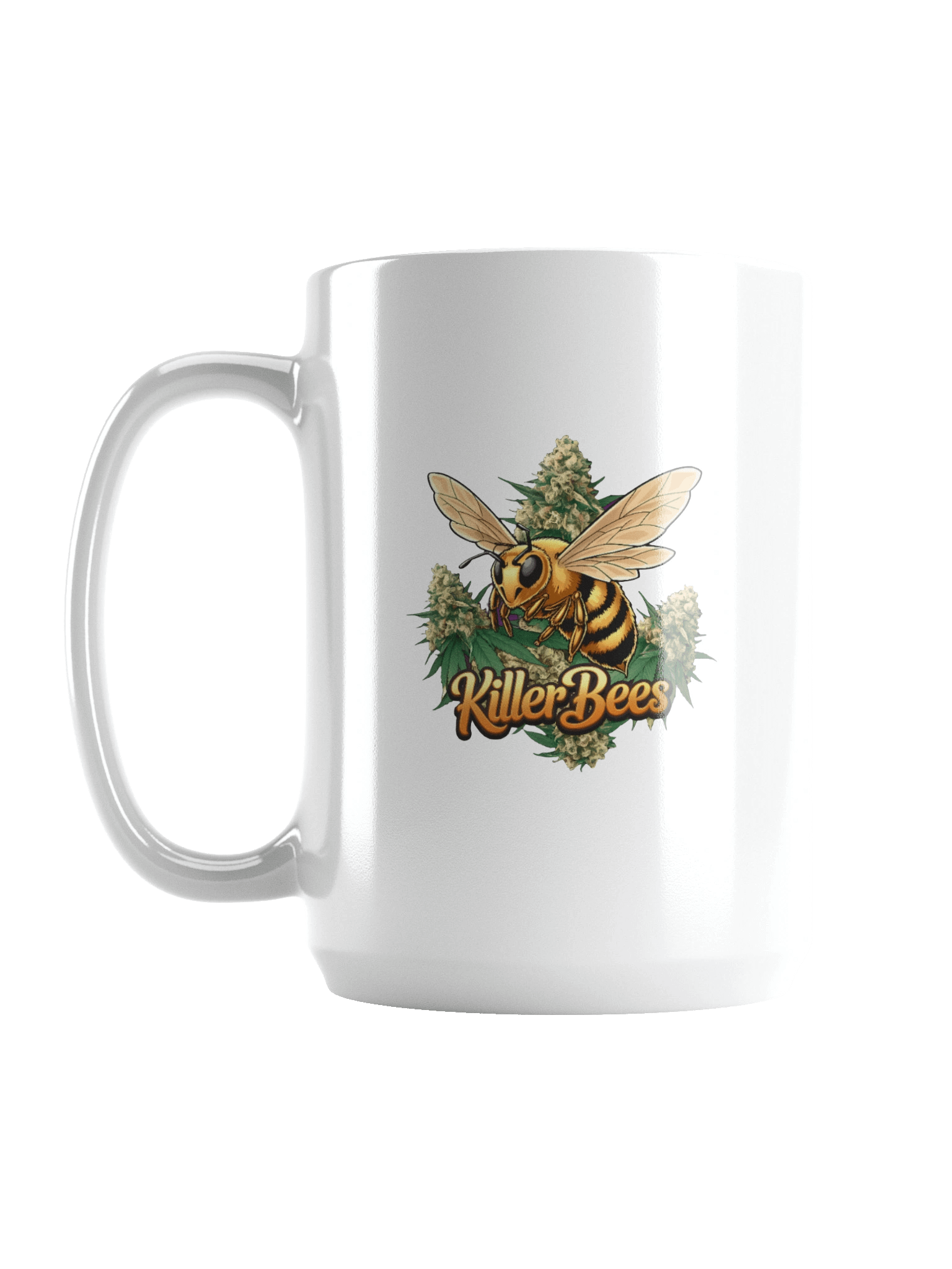 Cannabis Strain- Killer Bees Buzz - Design | 15oz White Glossy Coffee Mug product image (1)