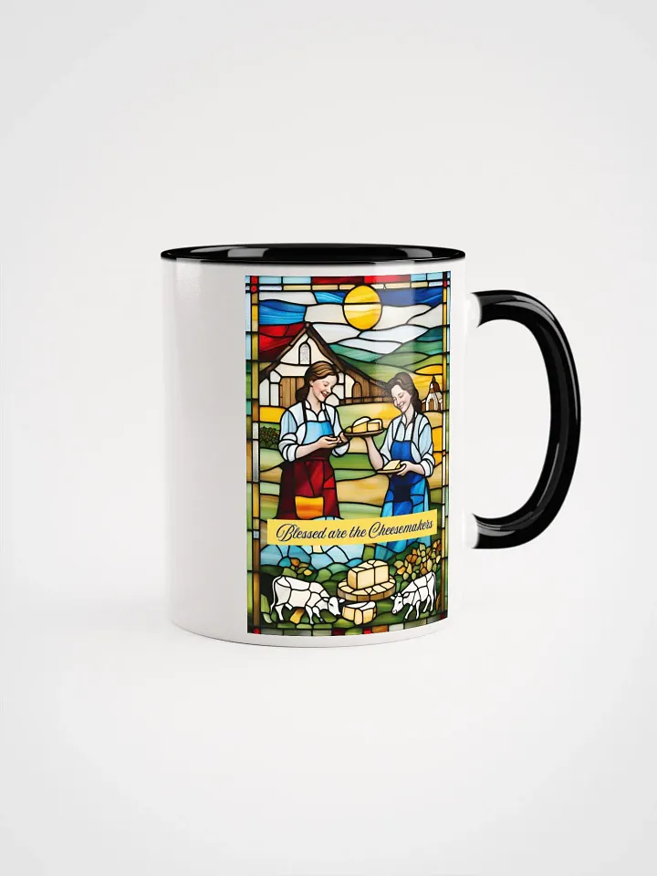 Blessed are the Cheesemakers Stained Glass Mug #04 product image (4)