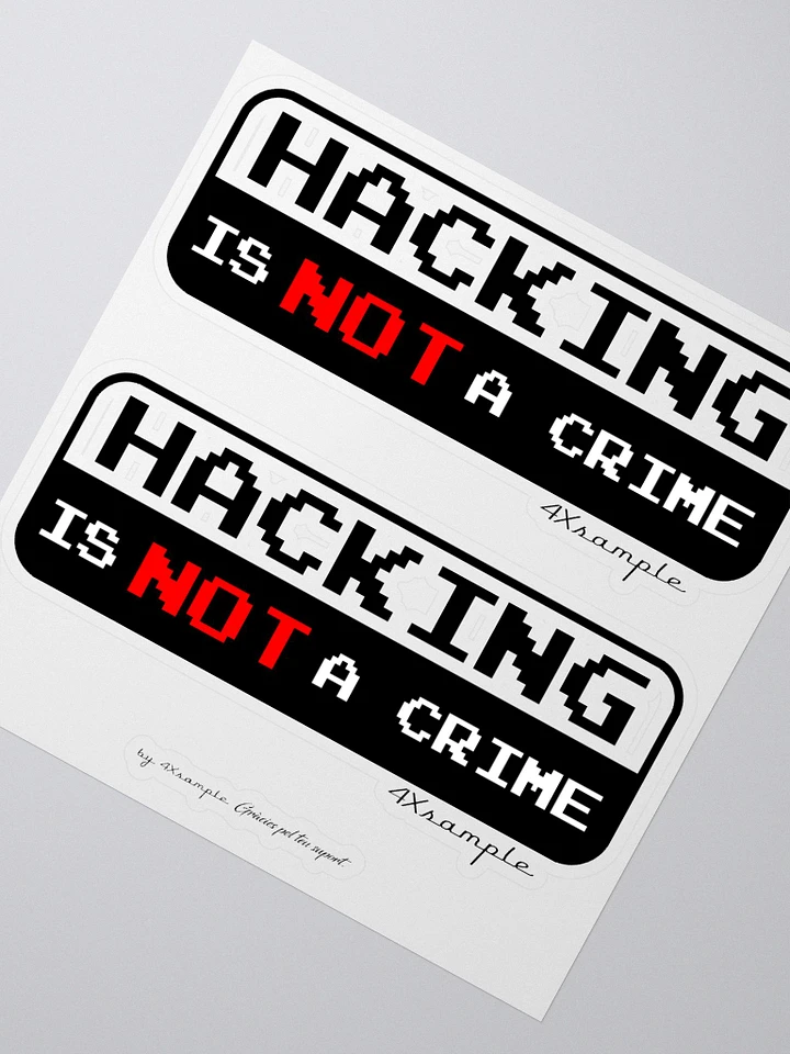 Hacking is not a crime - Adhesius product image (2)