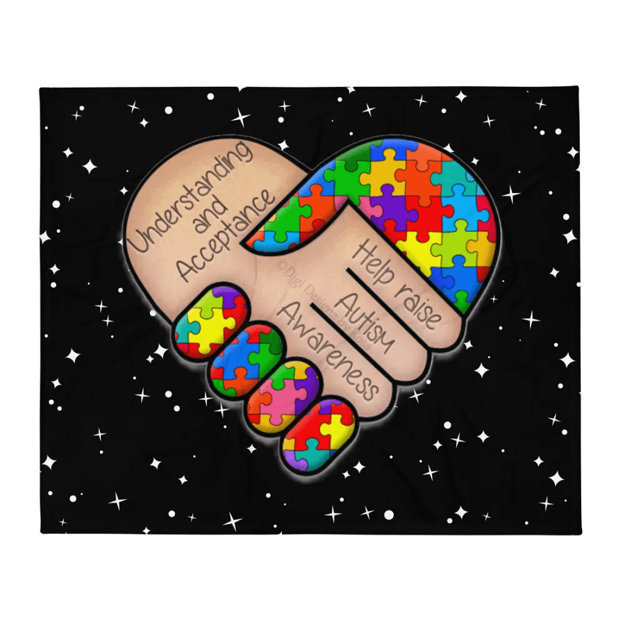 Autism Awareness Throw Blanket product image (2)