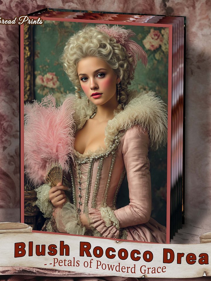 Blush Rococo Dreams Journal + Ephemera Booklet Bundle Digital Download product image (2)