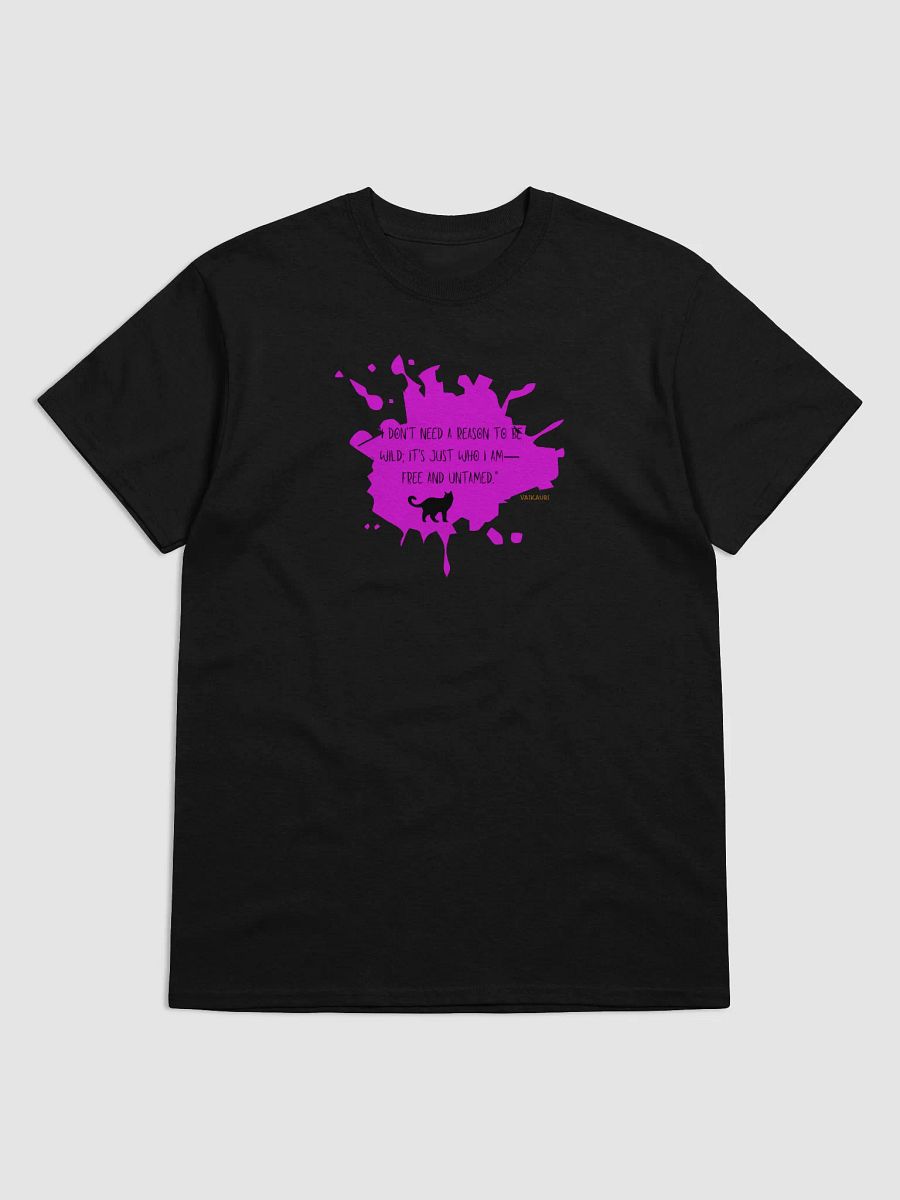 Wild and Free Vaikauri Cat Quote T-Shirt product image (2)