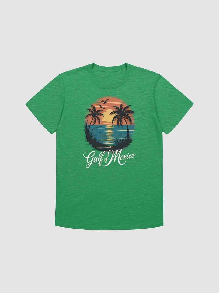 Vintage Gulf of Mexico Sunset T-Shirt – Tropical Beach Palm Tree Graphic product image (4)
