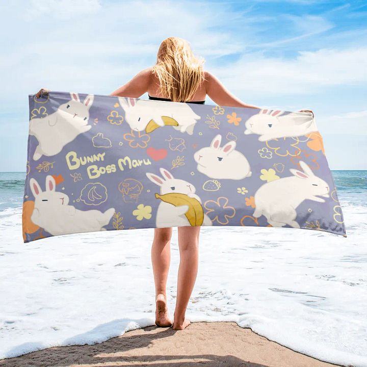 Bunny Boss Maru Bath Towel product image (2)