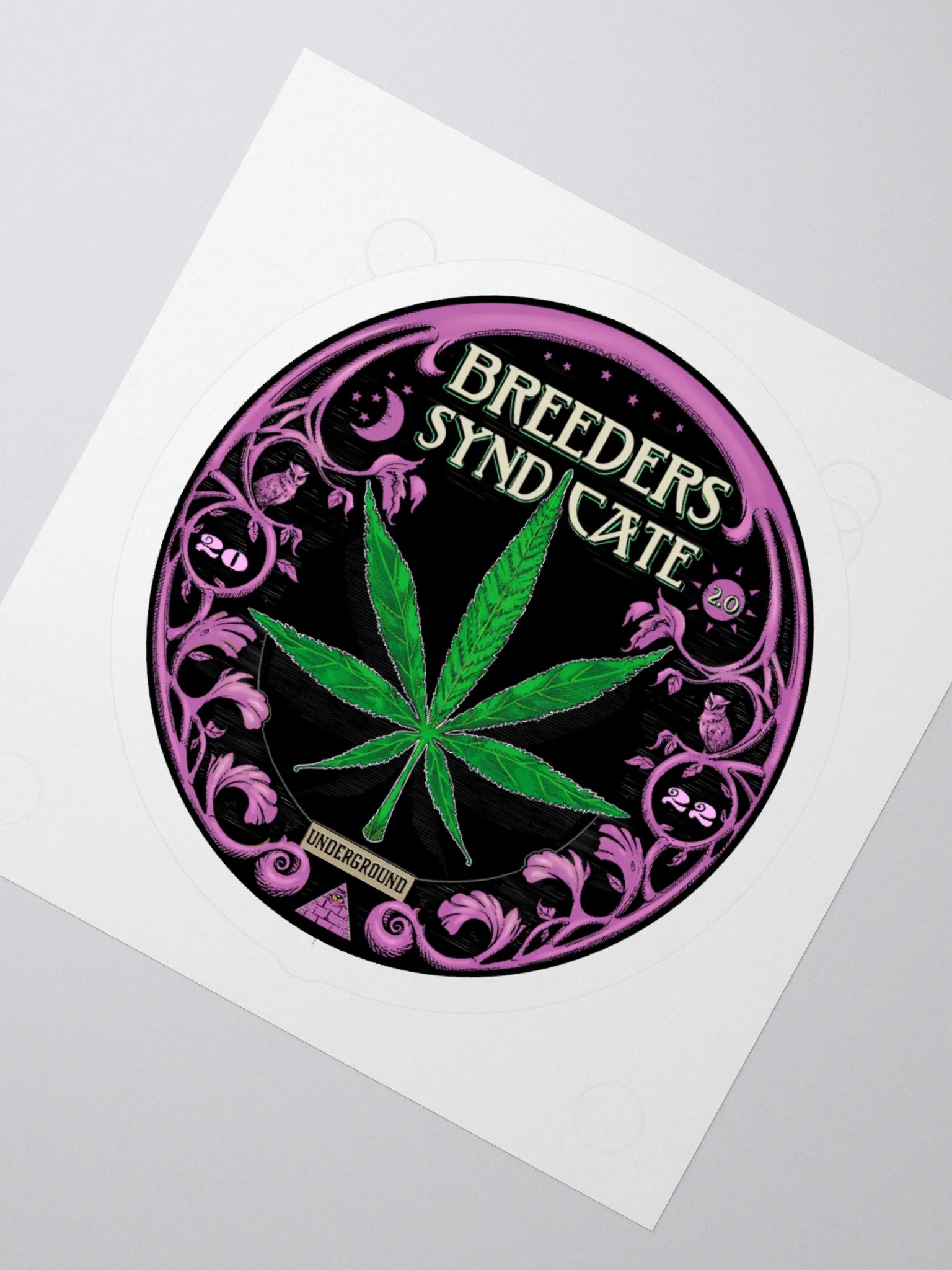 Breeders Syndicate Podcast Classic Logo Sticker 3 Sizes product image (6)