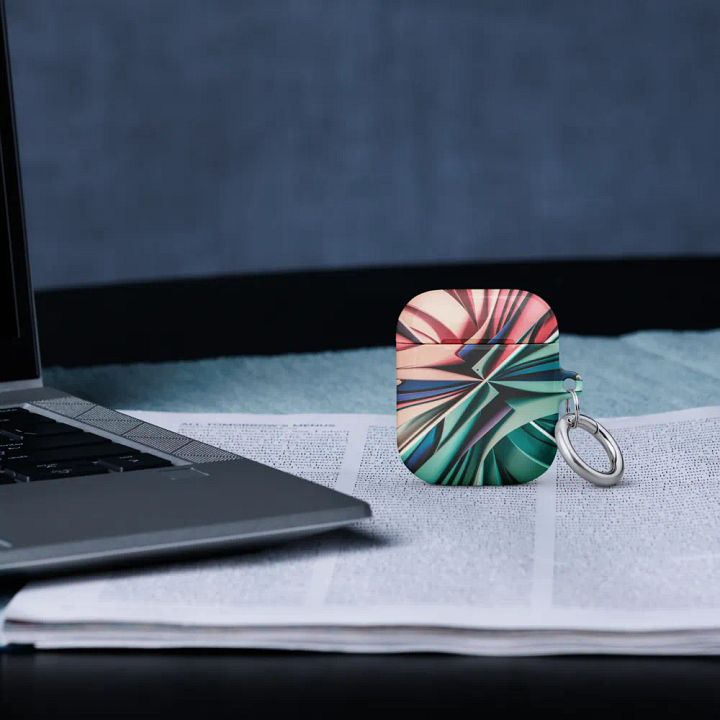Flowing Lines Coral AirPods® Case product image (1)
