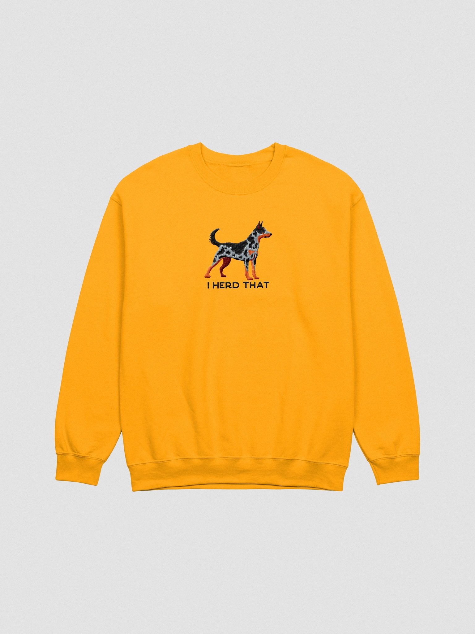 I Herd That Sweatshirt (Embroidered) of a Beauceron(Harlequin, Cropped Ears) product image (4)