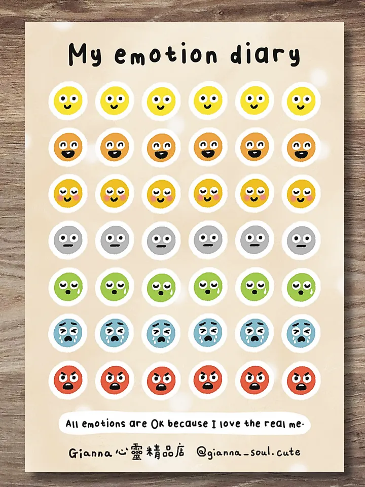My emotion diary | Positivity Sticker Sheet product image (1)