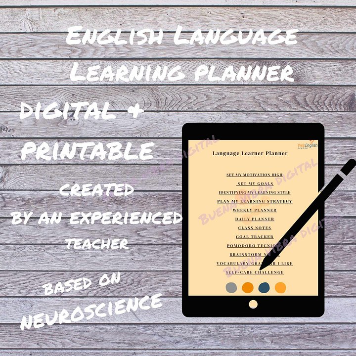 Organizador para tus clases de inglés o español con hipervínculos product image (1)