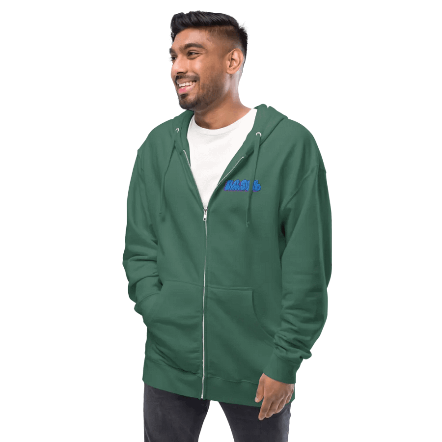 NCDNB Front Embroidered Graffiti Zip-Up Hoodie product image (50)