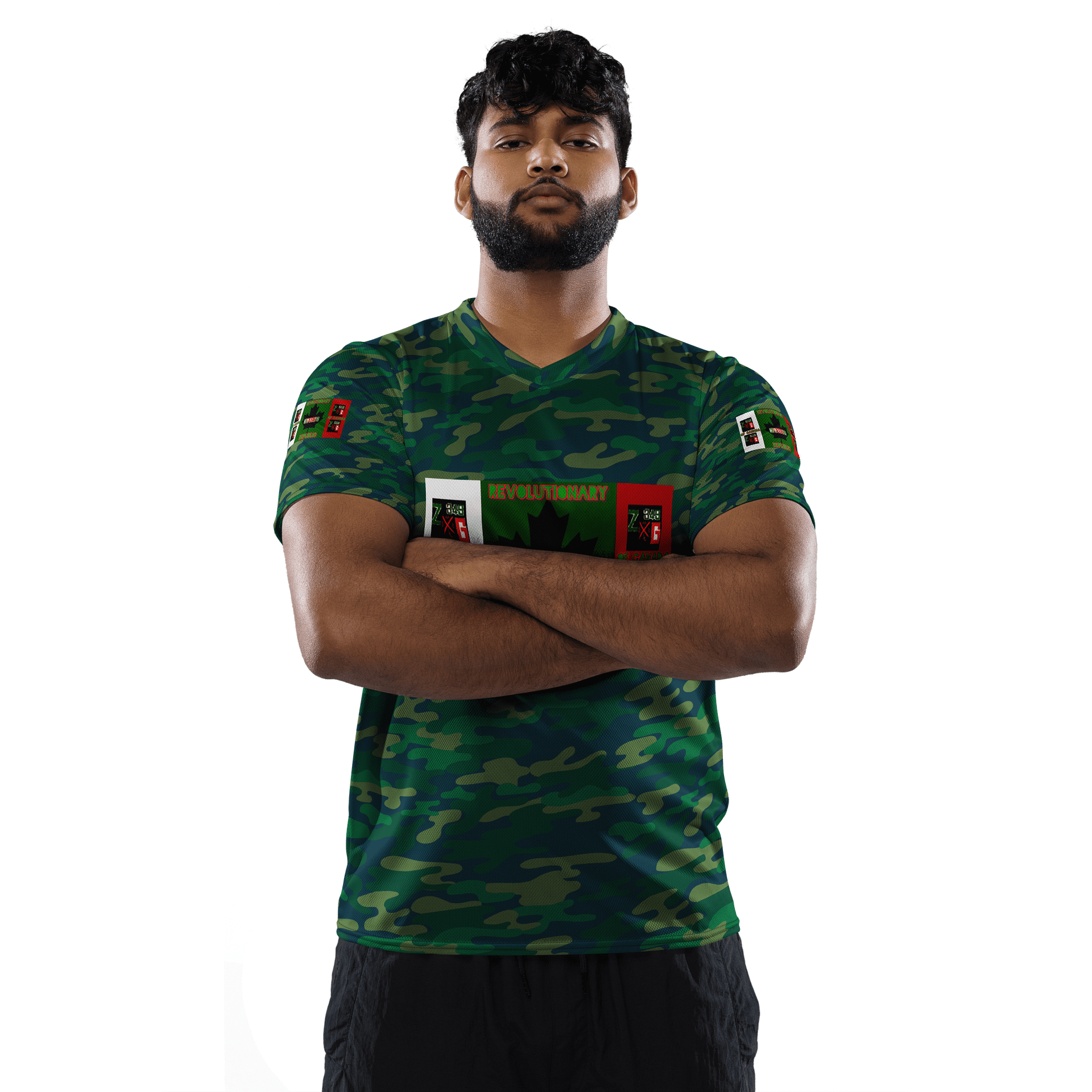 Zombfected Revolutionary Republic of Canada Short Sleeve Camo Jersey product image (2)