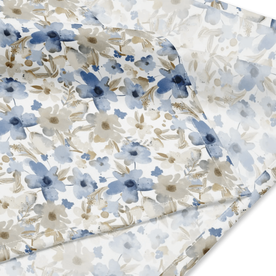 Blue grey Flowers Bandana product image (2)