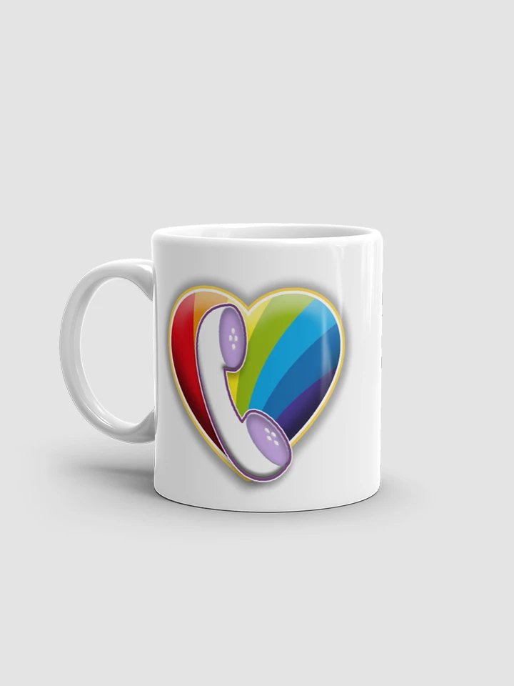 [Atheist Community of Austin] heart White glossy mug product image (1)
