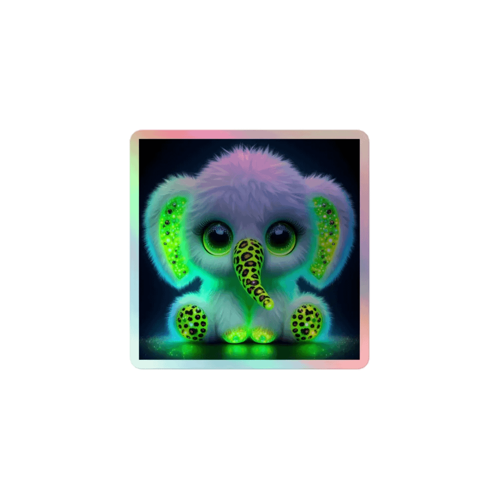Glowing Elephant Sticker product image (1)