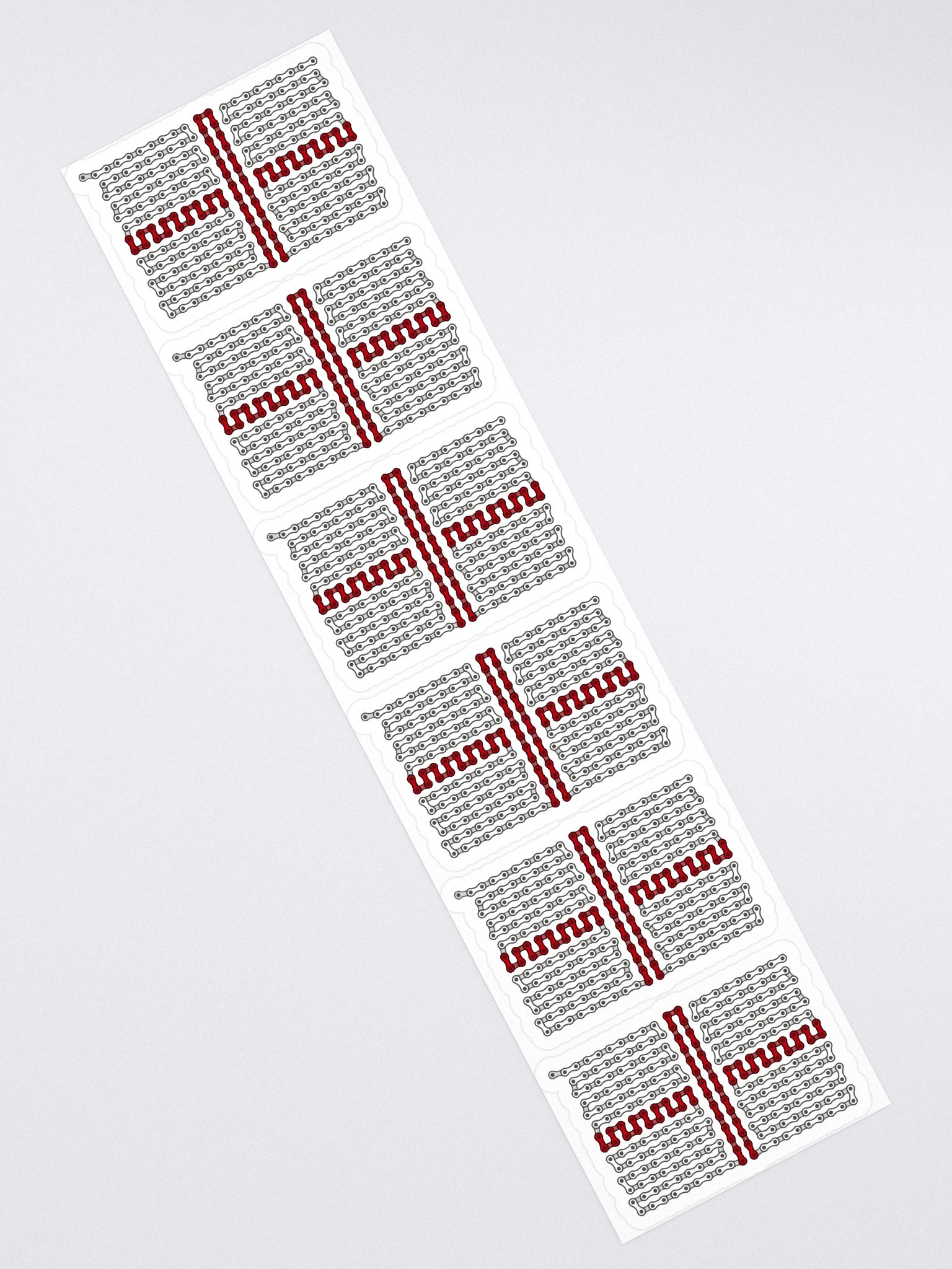 England Bike Chain Flag Sticker 6 Pack product image (2)