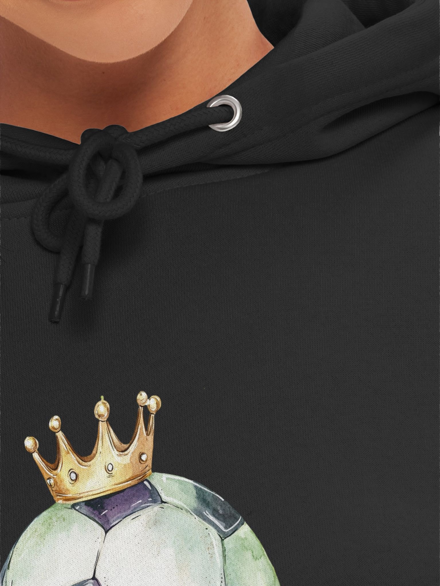 Crowned Soccer Ball Premium Hoodie, college soccer shirt, funny soccer meme shirt, soccer tailgate apparel, soccer fan hoodie unisex, soccer gifts for students product image (32)