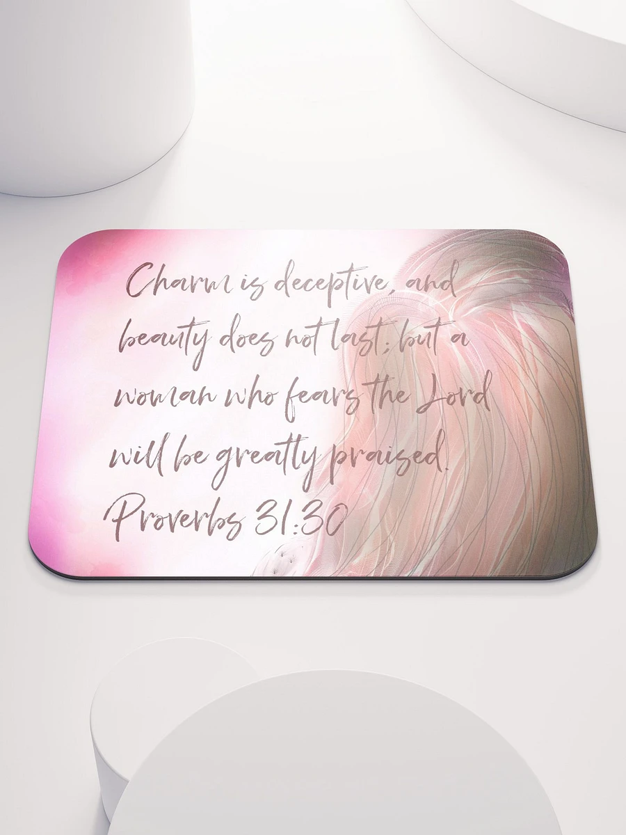 Proverbs 31:30 Bible Quote Mouse Pad product image (1)