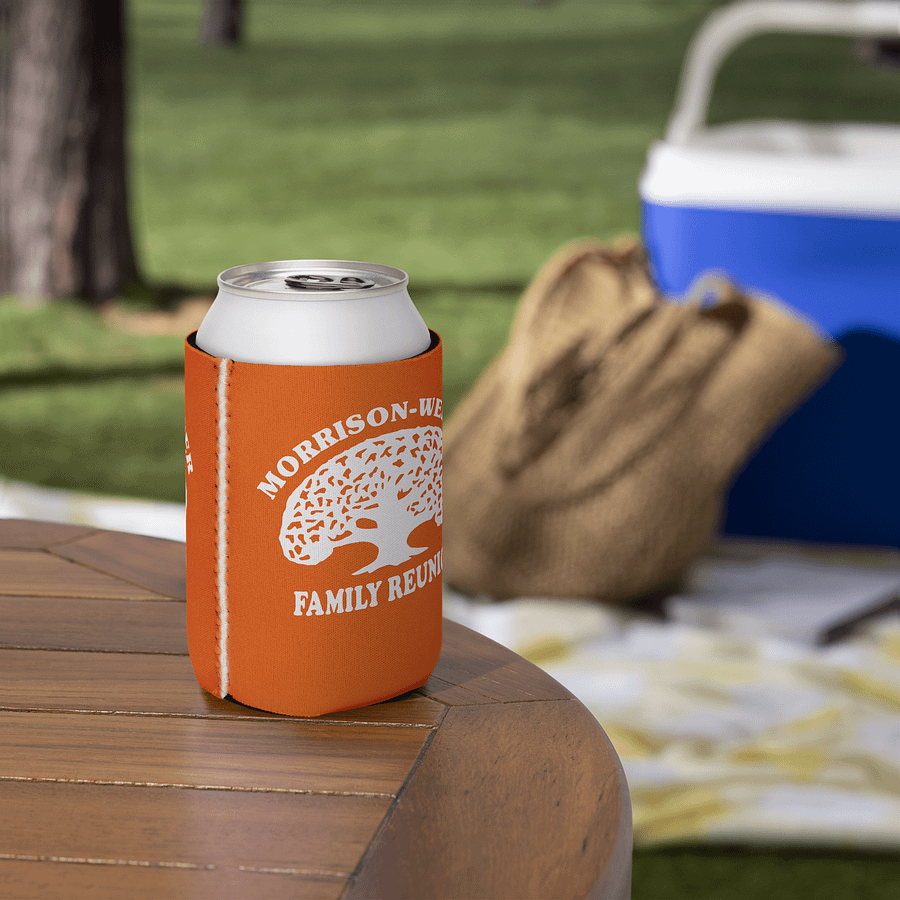 "Morrison-Werner Family Tree" Can Coozie (Orange) product image (5)