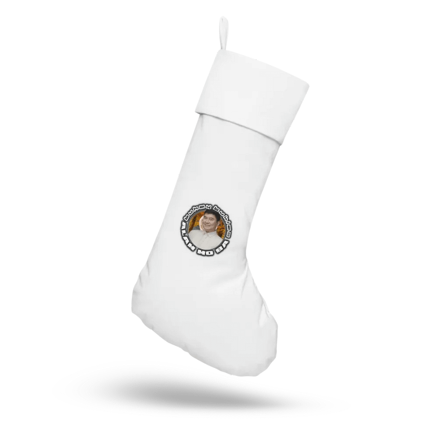 ALAM MO BA Christmas Stocking -idol Raffy Tulfo Filipino Barong Edition product image (2)