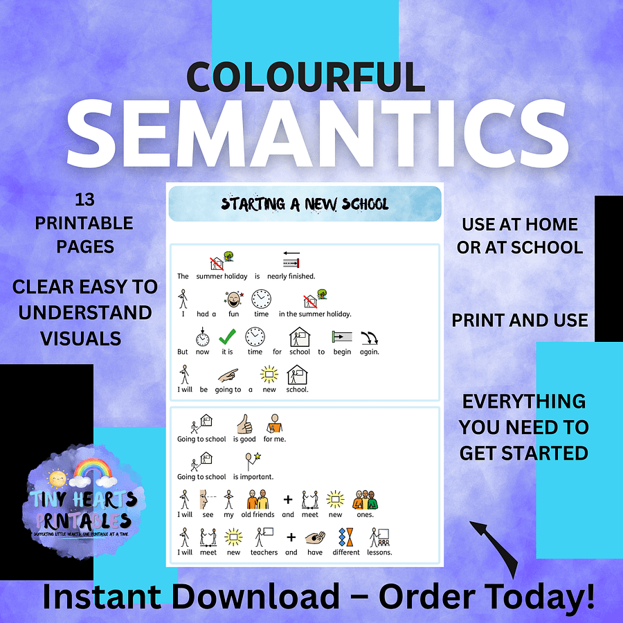 Back to School Visual Aids for Parents to Prepare Kids | Printable Prep Pack for | SEN, EYFS Routines, Emotions, Timetable, Core Vocab product image (5)