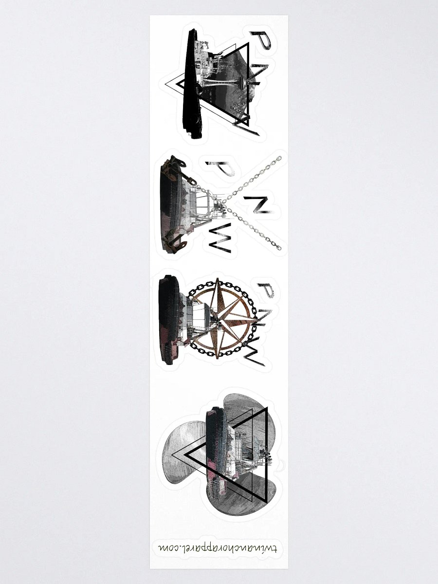 Mixed design Crowley Tug sticker sheet (sheet size 15" x 3.75") Cut Stickers product image (3)