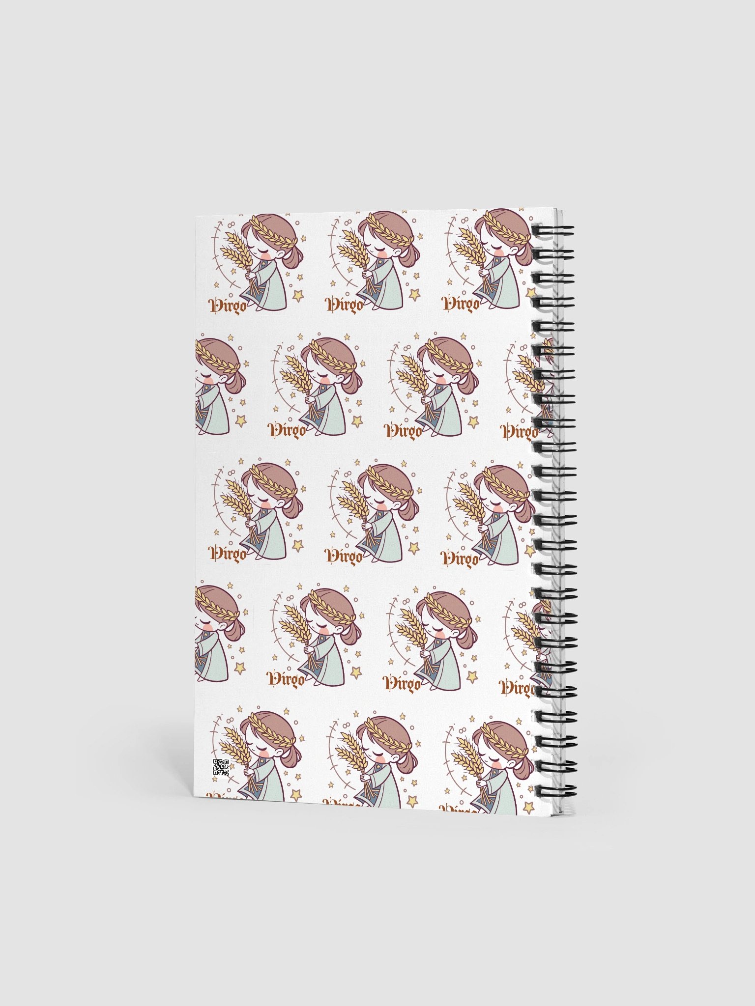 Virgo Wheat Goddess Spiral Notebook product image (2)
