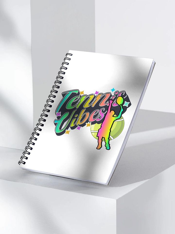Tennis Vibes Male Neon Spiral Notebook product image (2)