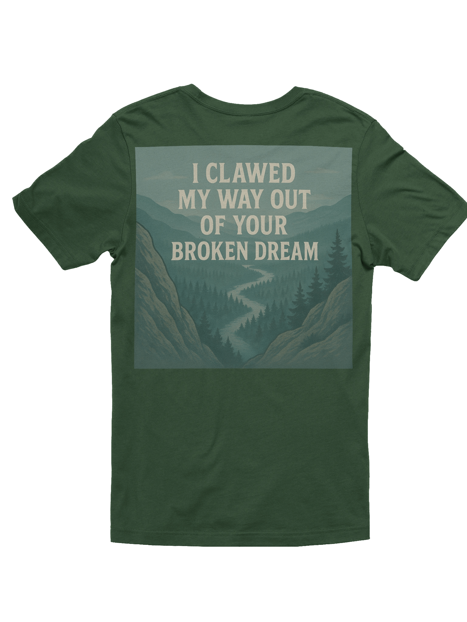 “Broken Dream” Valley Graphic Tee – Forest Fade product image (2)