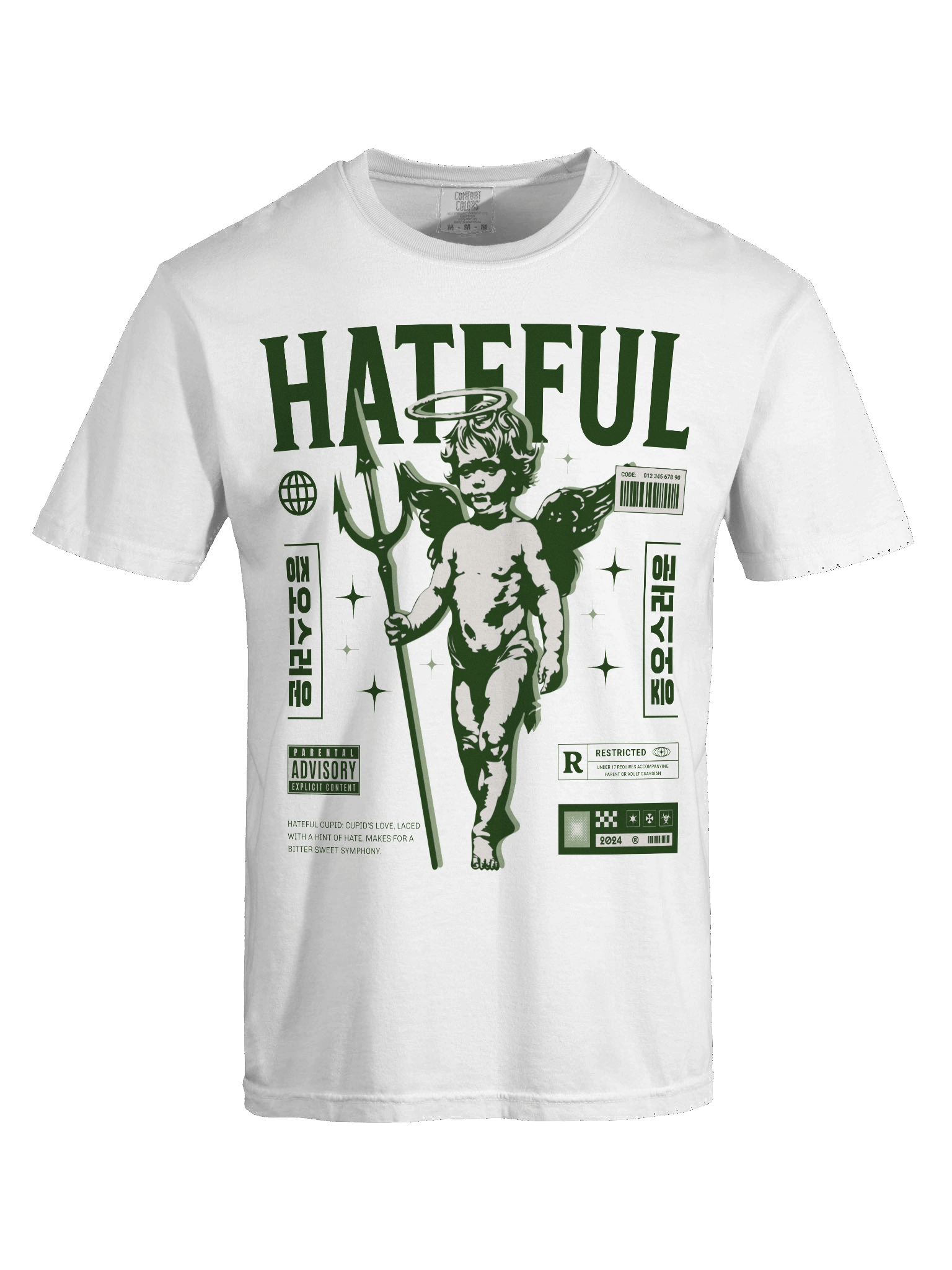 Hateful | Comfort Colors Unisex T-Shirt product image (8)