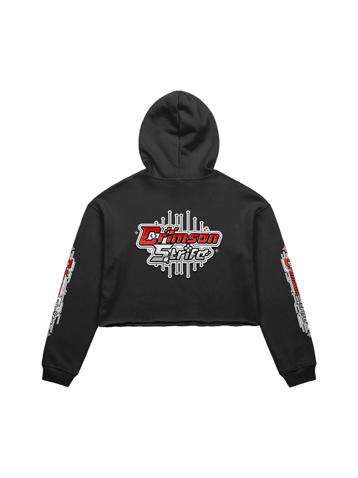 CrimsonStrife Circuit Crop Hoodie product image (2)